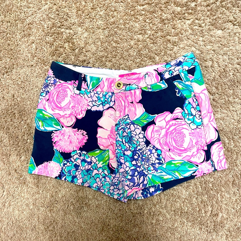 Lilly Pulitzer Callahan knit short hey hey bouquet 4